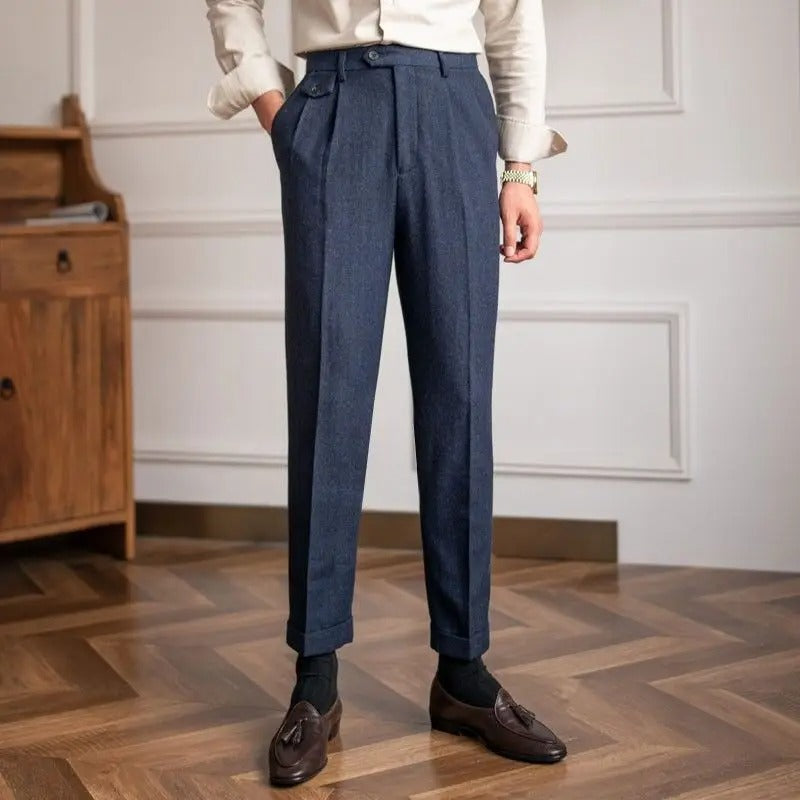 Wool Straight Pants - Stanislas Parker