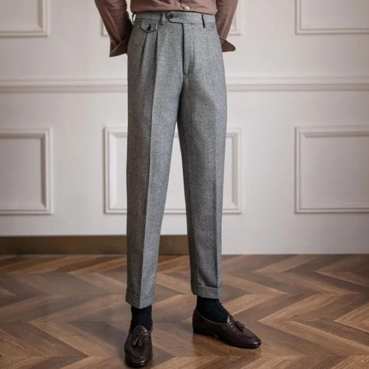 Wool Straight Pants - Stanislas Parker