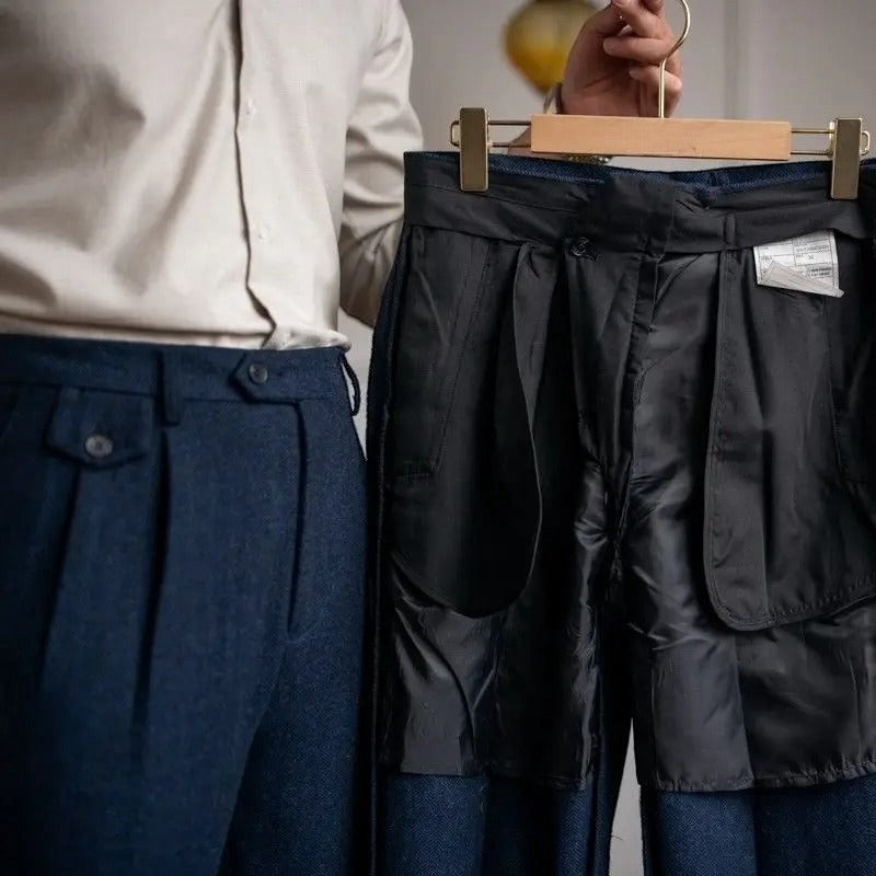 Wool Straight Pants - Stanislas Parker