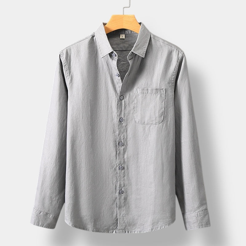 CAMISA DE MANGA LARGA DE LINO
