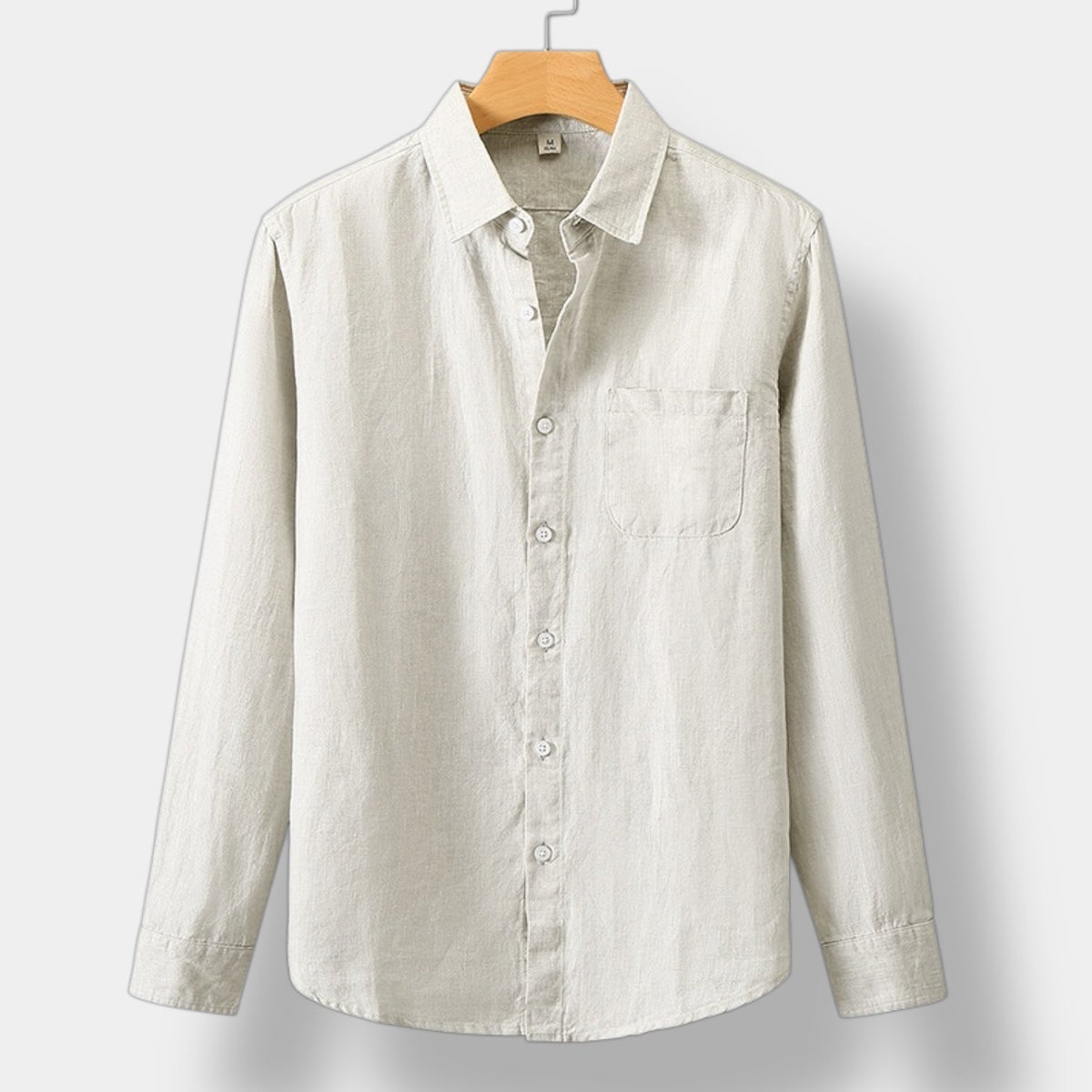 CAMISA DE MANGA LARGA DE LINO