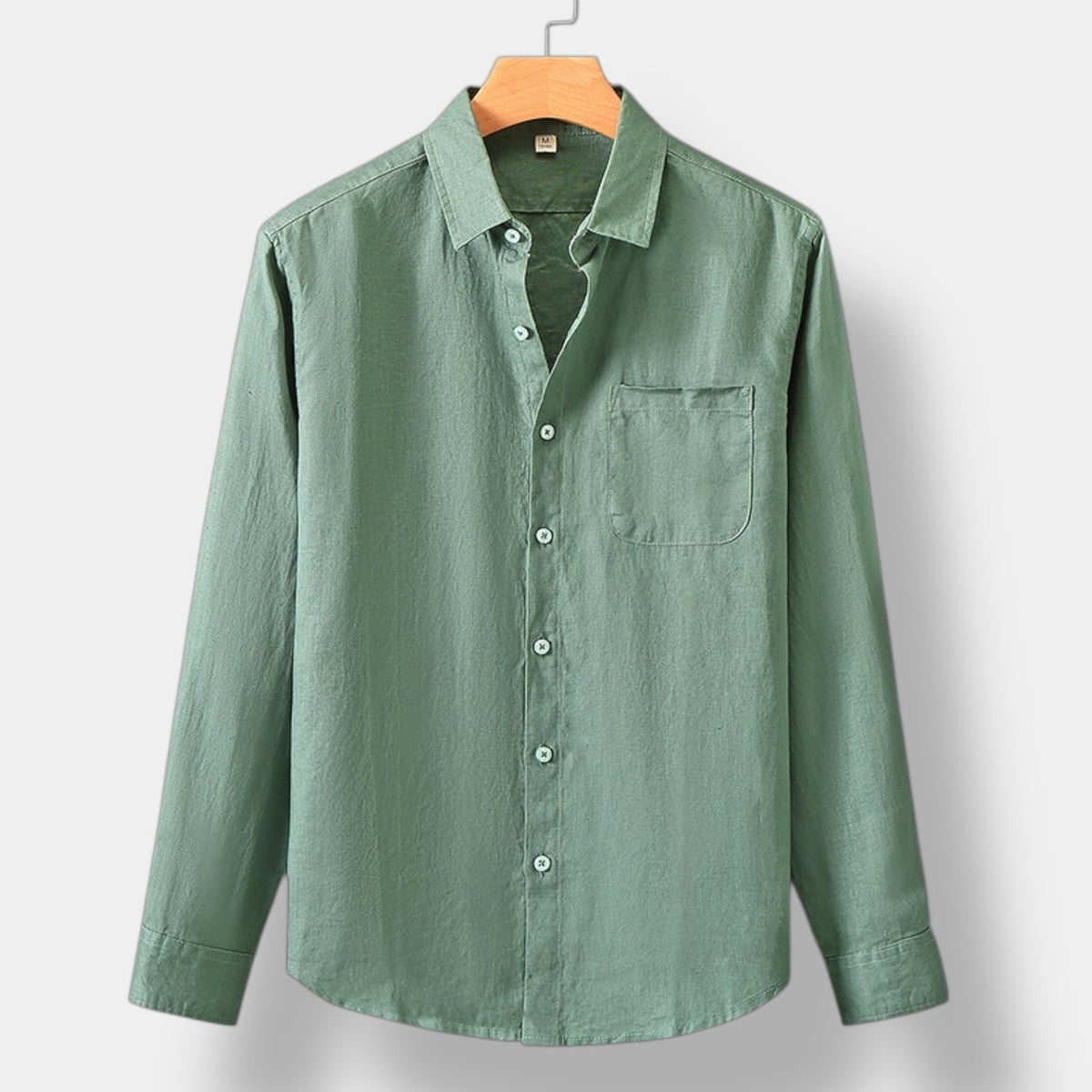 CAMISA DE MANGA LARGA DE LINO