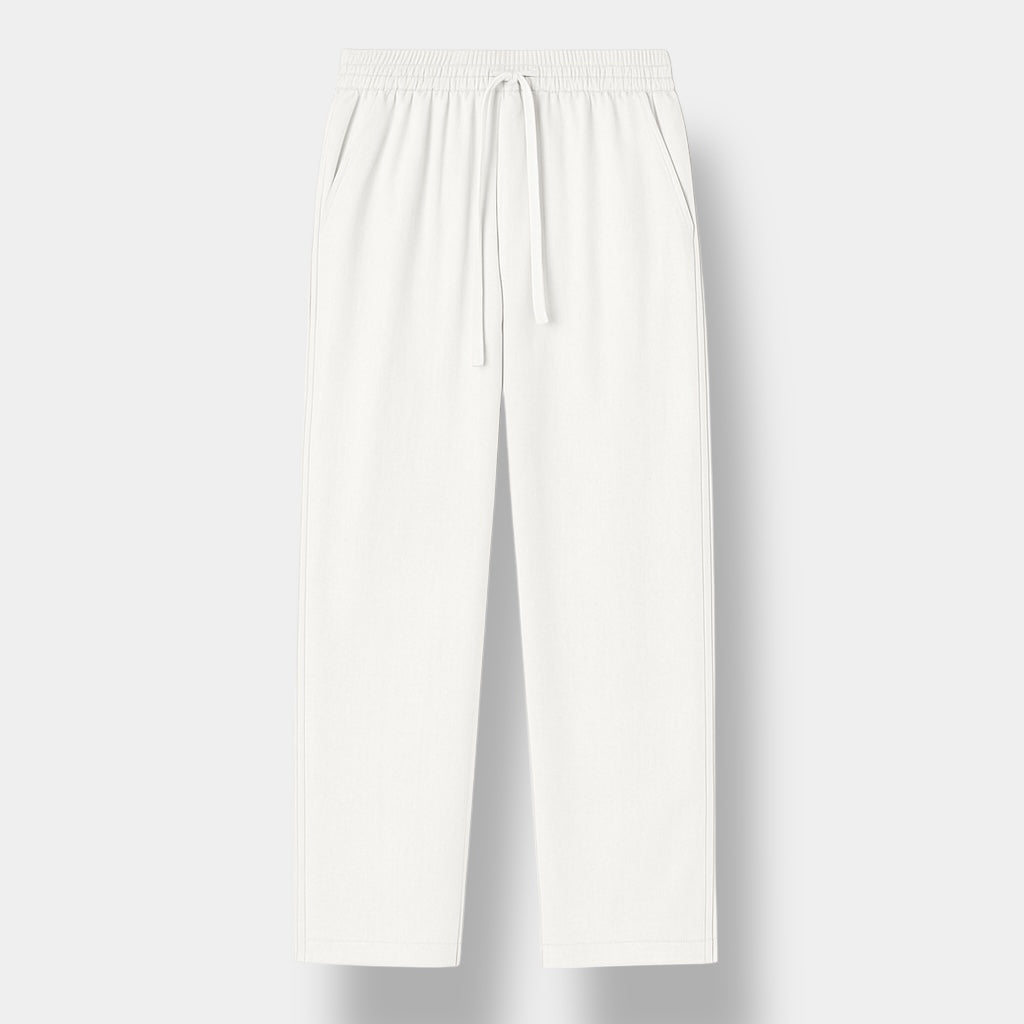 Pantaloni in lino dalla vestibilità rilassata