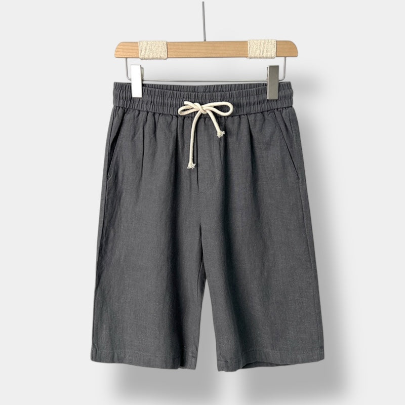 Relaxed Fit Linen Short
