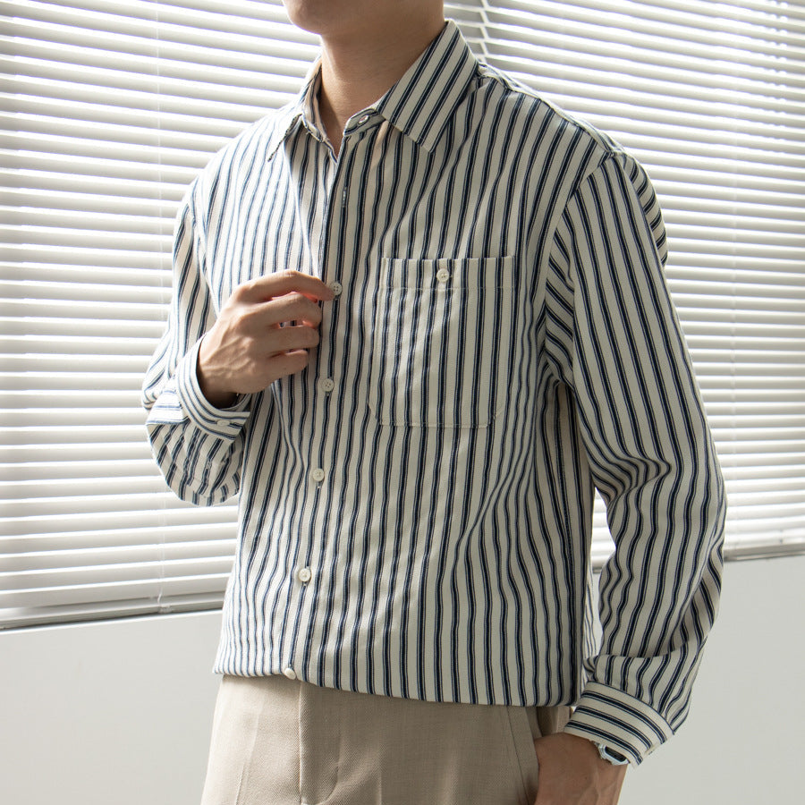 Camisa de manga larga a rayas