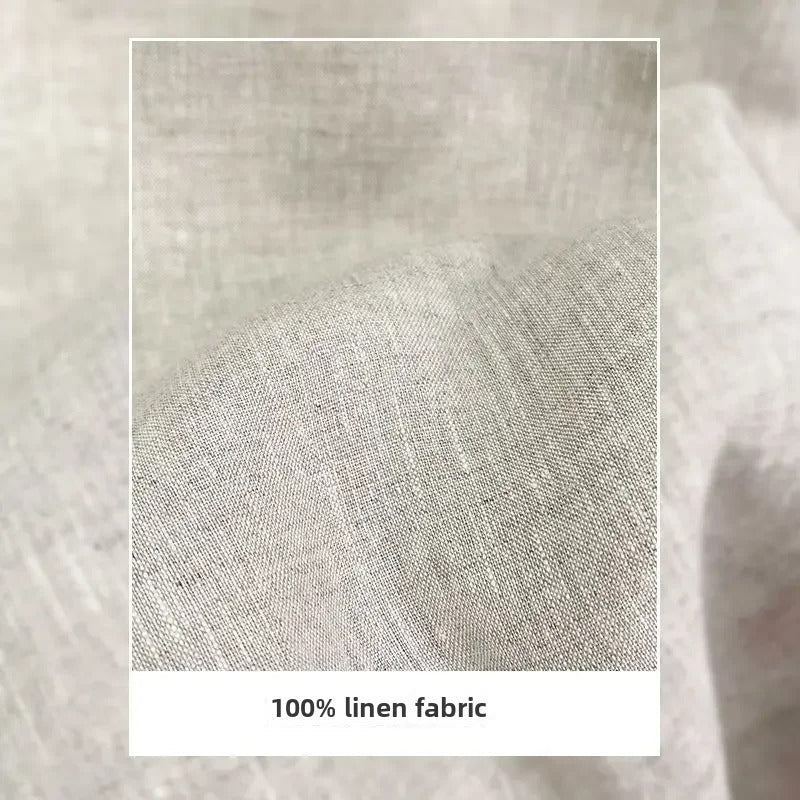 Straight Fit Linen Pant