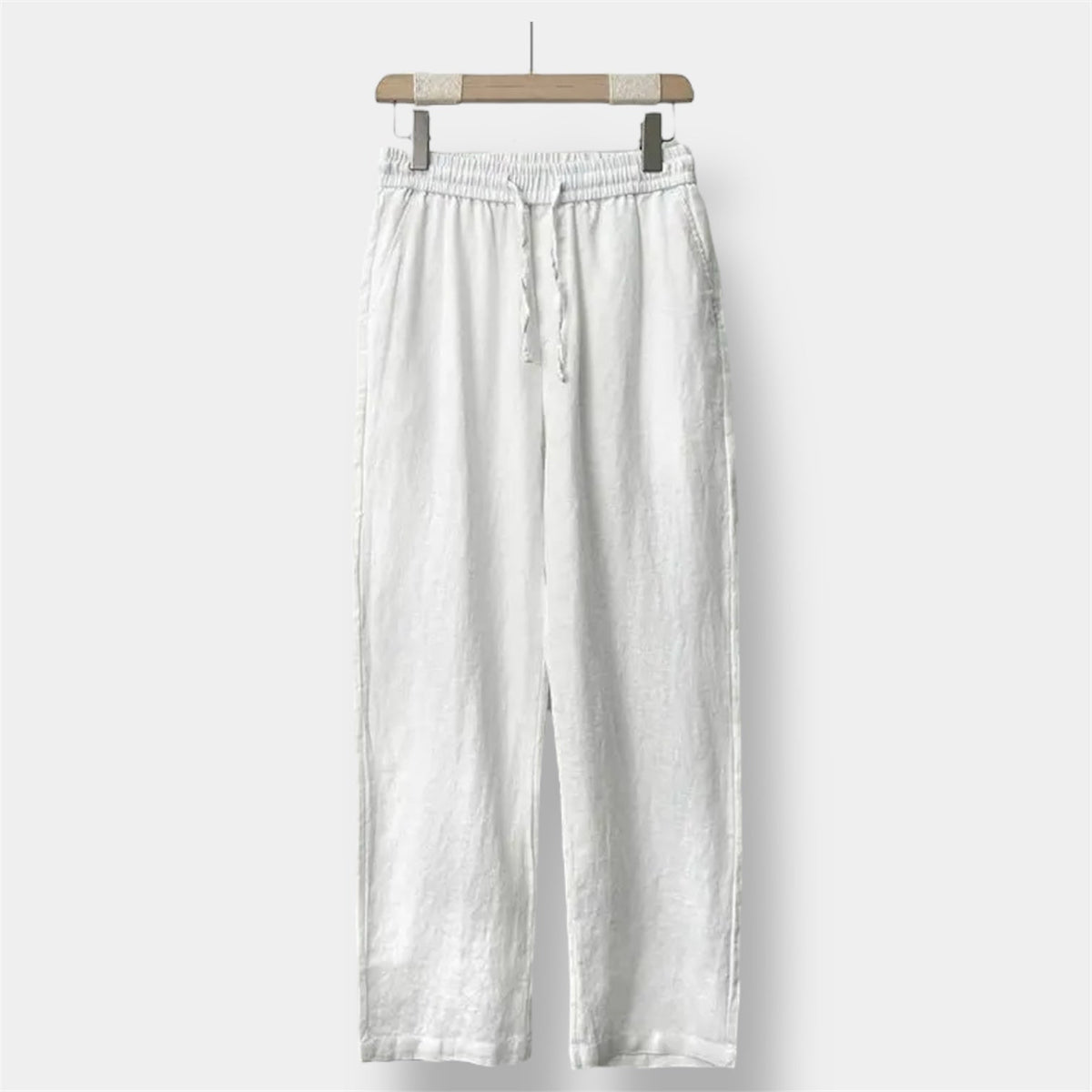 Straight Fit Linen Pant