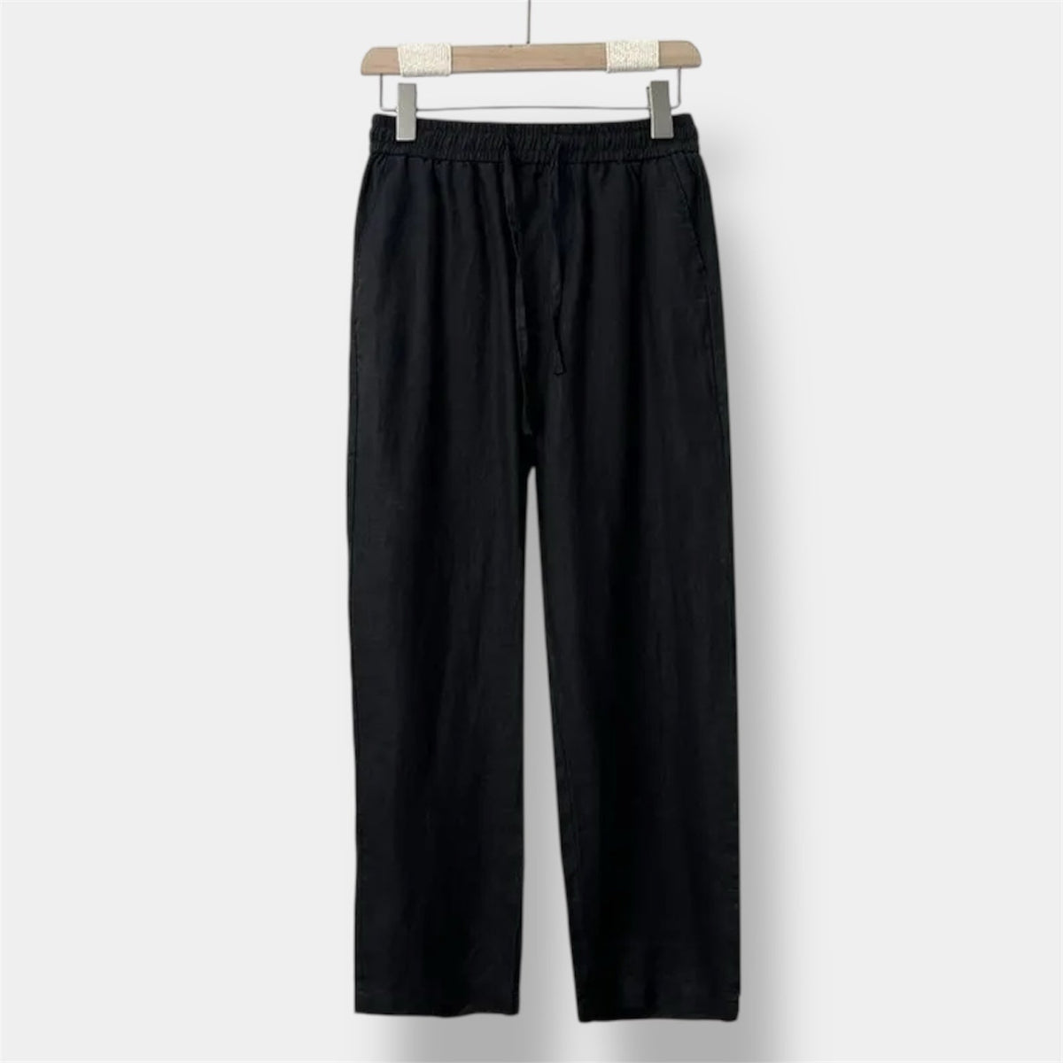 Straight Fit Linen Pant