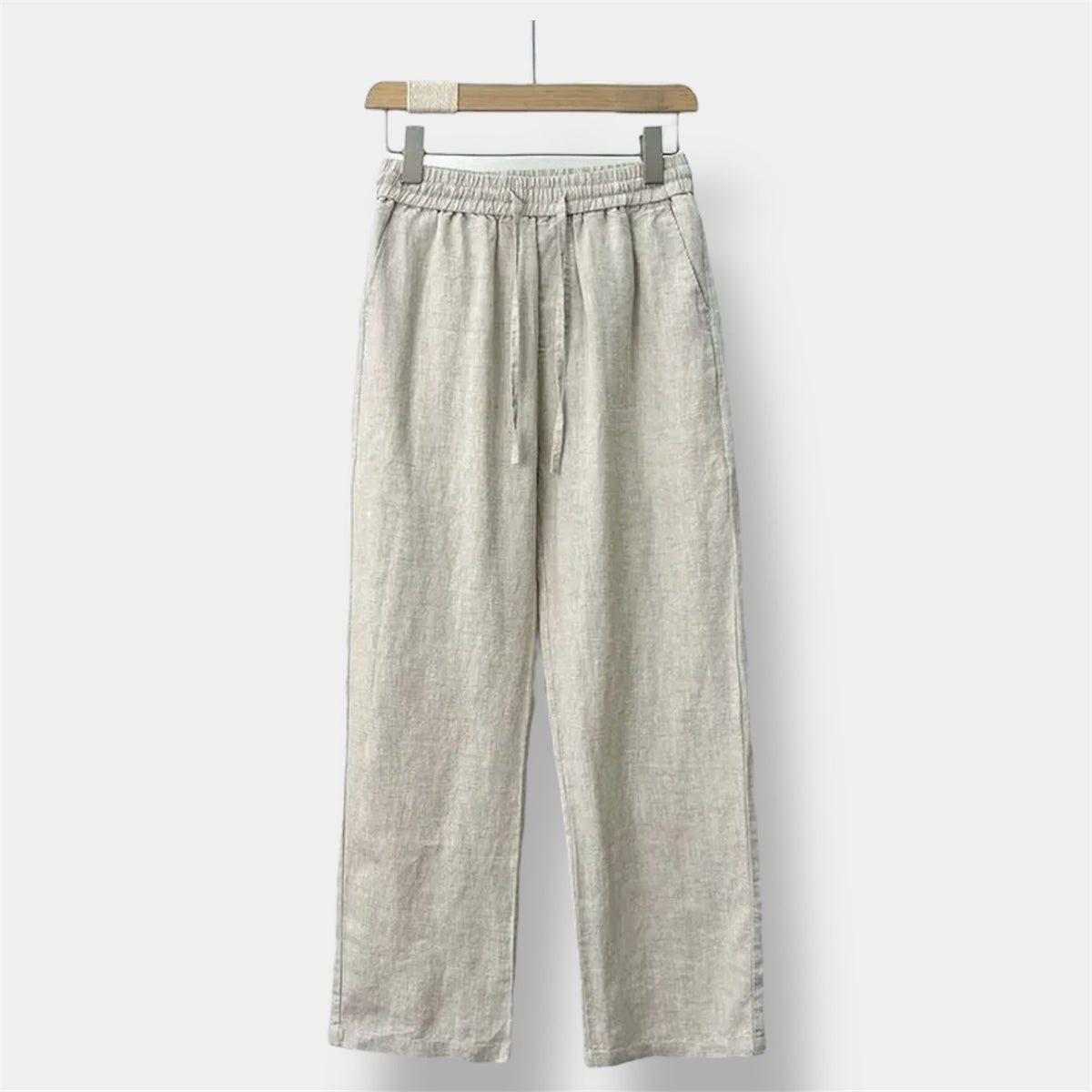 Straight Fit Linen Pant