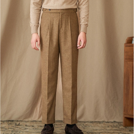 Pleated Wool Trousers